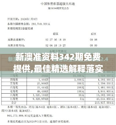 新澳准资料342期免费提供,最佳精选解释落实_XE版5.323
