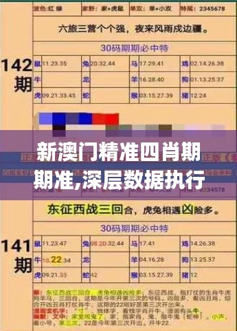 新澳门精准四肖期期准,深层数据执行设计_Q8.526