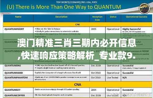 澳门精准三肖三期内必开信息,快速响应策略解析_专业款9.528