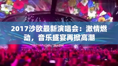 2017沙欧最新演唱会:激情燃动,音乐盛宴再掀高潮