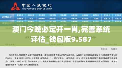 澳门今晚必定开一肖,完善系统评估_钱包版9.587
