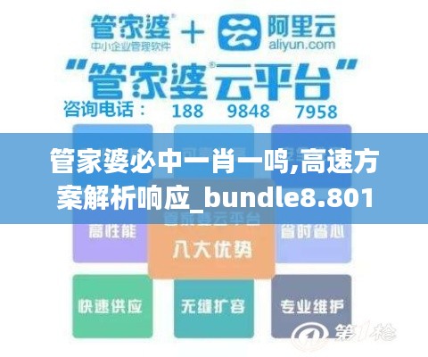 管家婆必中一肖一鸣,高速方案解析响应_bundle8.801