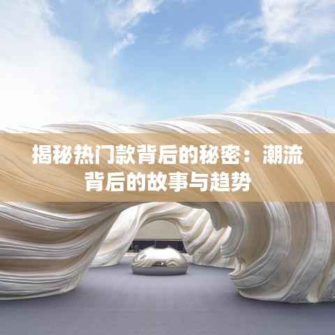 揭秘热门款背后的秘密:潮流背后的故事与趋势