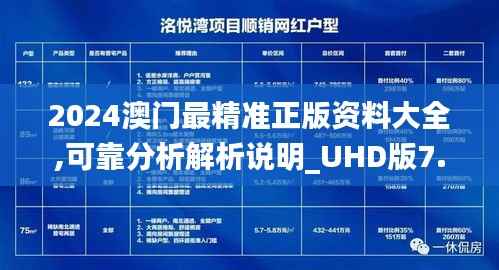 2024澳门最精准正版资料大全,可靠分析解析说明_UHD版7.615