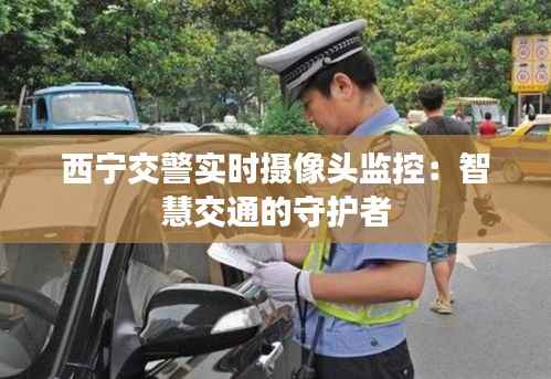 西宁交警实时摄像头监控:智慧交通的守护者