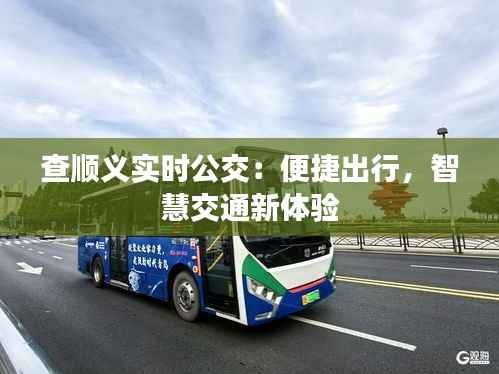 查顺义实时公交:便捷出行,智慧交通新体验