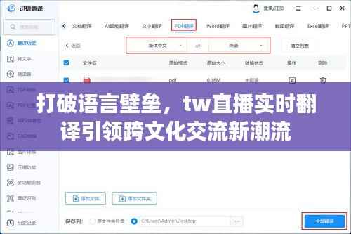 打破语言壁垒,tw直播实时翻译引领跨文化交流新潮流