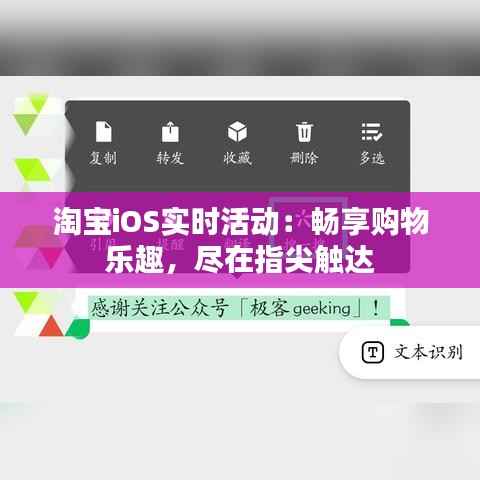 淘宝iOS实时活动:畅享购物乐趣,尽在指尖触达