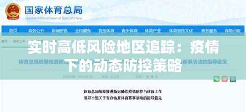 实时高低风险地区追踪:疫情下的动态防控策略