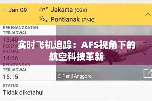 实时飞机追踪:AFS视角下的航空科技革新
