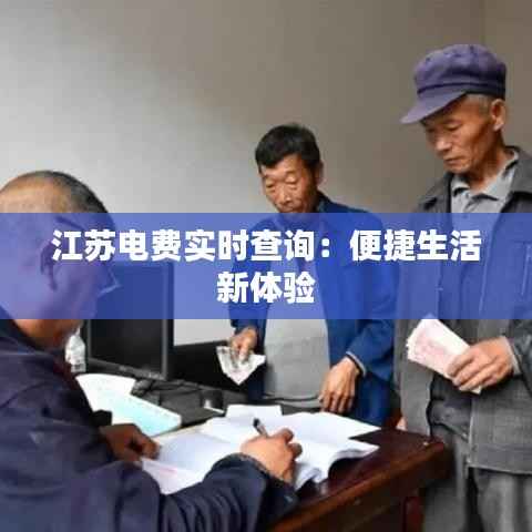 江苏电费实时查询:便捷生活新体验