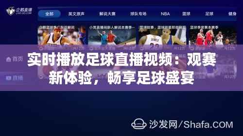 实时播放足球直播视频:观赛新体验,畅享足球盛宴