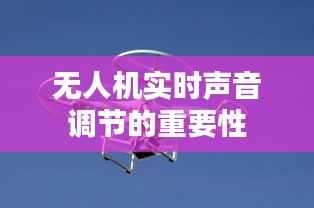 无人机实时声音调节的重要性