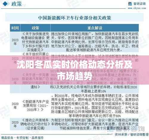 沈阳冬瓜实时价格动态分析及市场趋势