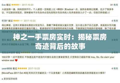 神之一手票房实时:揭秘票房奇迹背后的故事