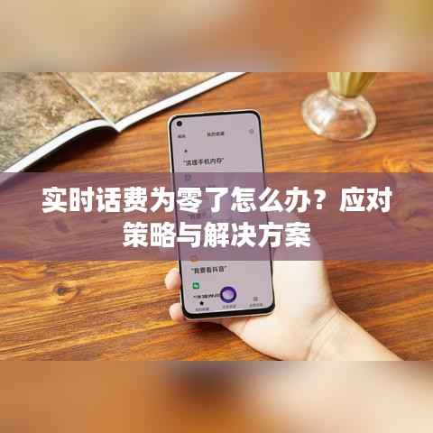 实时话费为零了怎么办?应对策略与解决方案