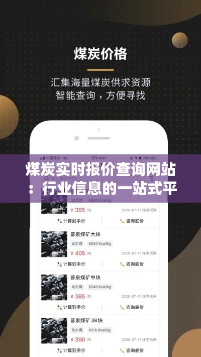 煤炭实时报价查询网站:行业信息的一站式平台