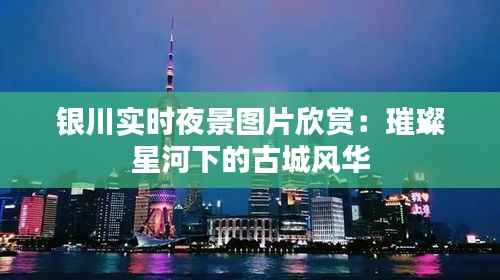 银川实时夜景图片欣赏：璀璨星河下的古城风华