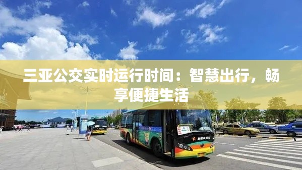 三亚公交实时运行时间：智慧出行，畅享便捷生活