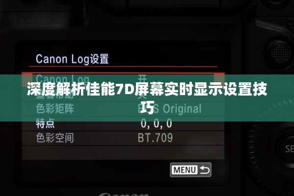 深度解析佳能7D屏幕实时显示设置技巧