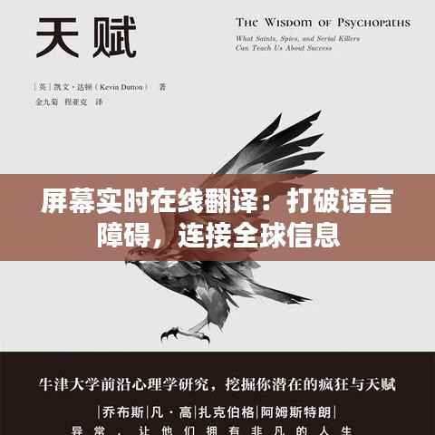 屏幕实时在线翻译:打破语言障碍,连接全球信息