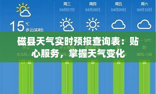 磁县天气实时预报查询表：贴心服务，掌握天气变化