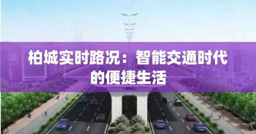柏城实时路况:智能交通时代的便捷生活