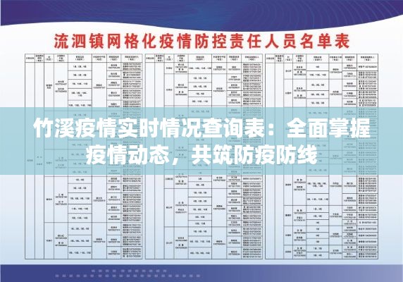 竹溪疫情实时情况查询表:全面掌握疫情动态,共筑防疫防线