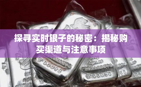 探寻实时银子的秘密：揭秘购买渠道与注意事项