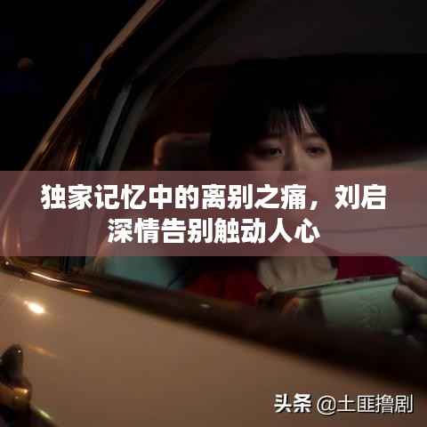 独家记忆中的离别之痛，刘启深情告别触动人心