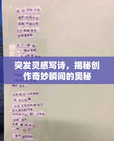 突发灵感写诗,揭秘创作奇妙瞬间的奥秘