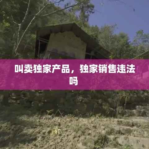 叫卖独家产品，独家销售违法吗 