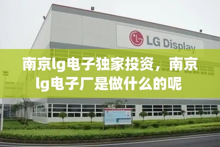 南京lg电子独家投资,南京lg电子厂是做什么的呢