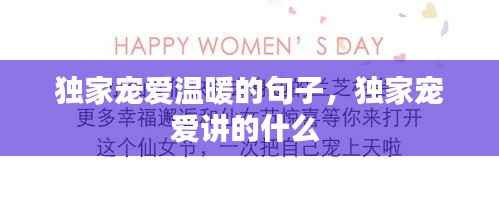 独家宠爱温暖的句子，独家宠爱讲的什么 