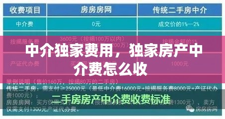 中介独家费用,独家房产中介费怎么收