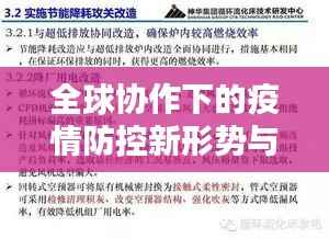 全球协作下的疫情防控新形势与应对策略挑战