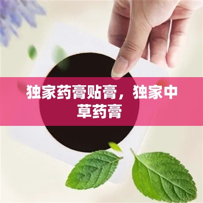 独家药膏贴膏,独家中草药膏
