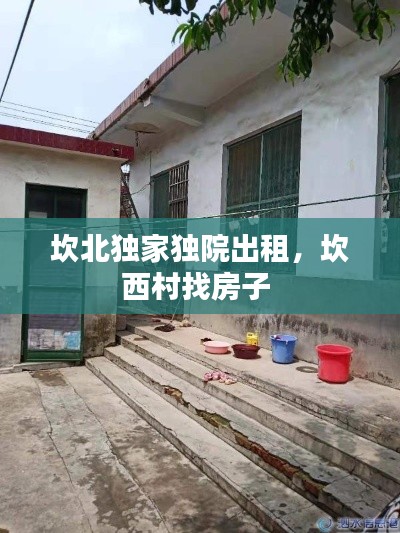 坎北独家独院出租，坎西村找房子 