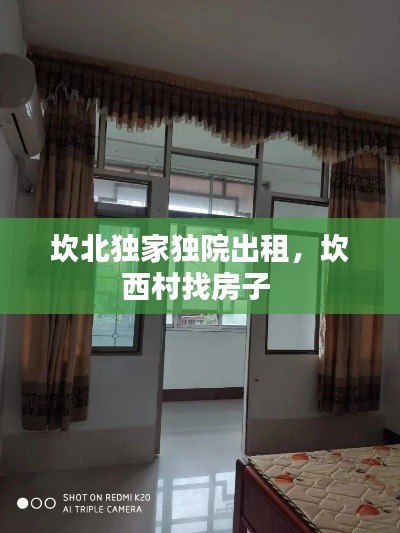 坎北独家独院出租,坎西村找房子