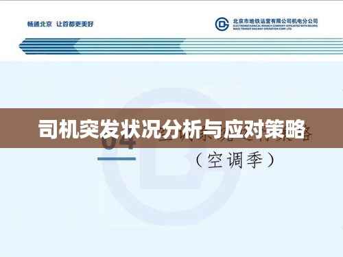 司机突发状况分析与应对策略