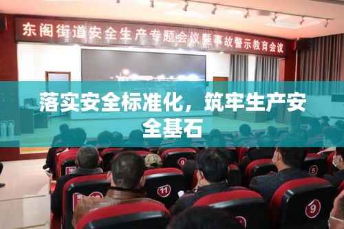 落实安全标准化,筑牢生产安全基石