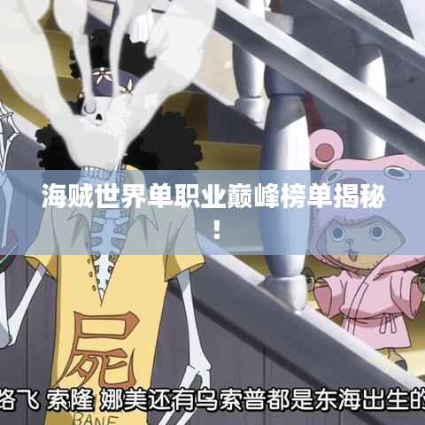 海贼世界单职业巅峰榜单揭秘!