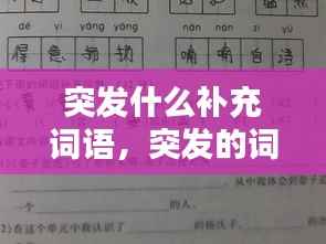 突发什么补充词语,突发的词语
