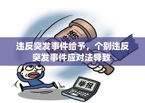 违反突发事件给予，个别违反突发事件应对法导致 