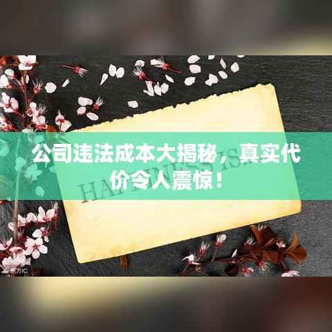公司违法成本大揭秘,真实代价令人震惊!