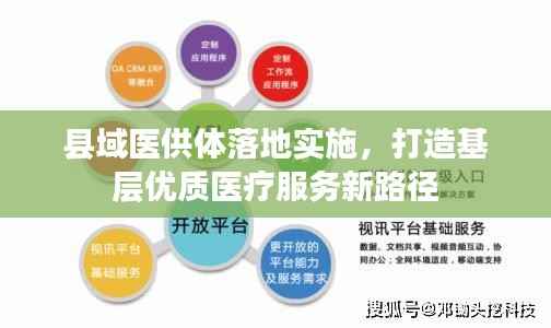 县域医供体落地实施,打造基层优质医疗服务新路径