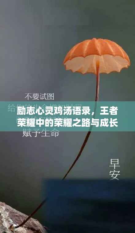 励志心灵鸡汤语录,王者荣耀中的荣耀之路与成长启示