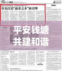平安钱塘共建和谐社会,最新进展新闻头条