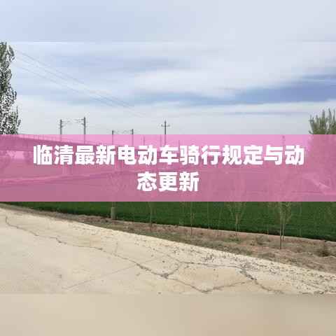临清最新电动车骑行规定与动态更新