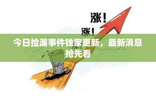 今日捡漏事件独家更新,最新消息抢先看